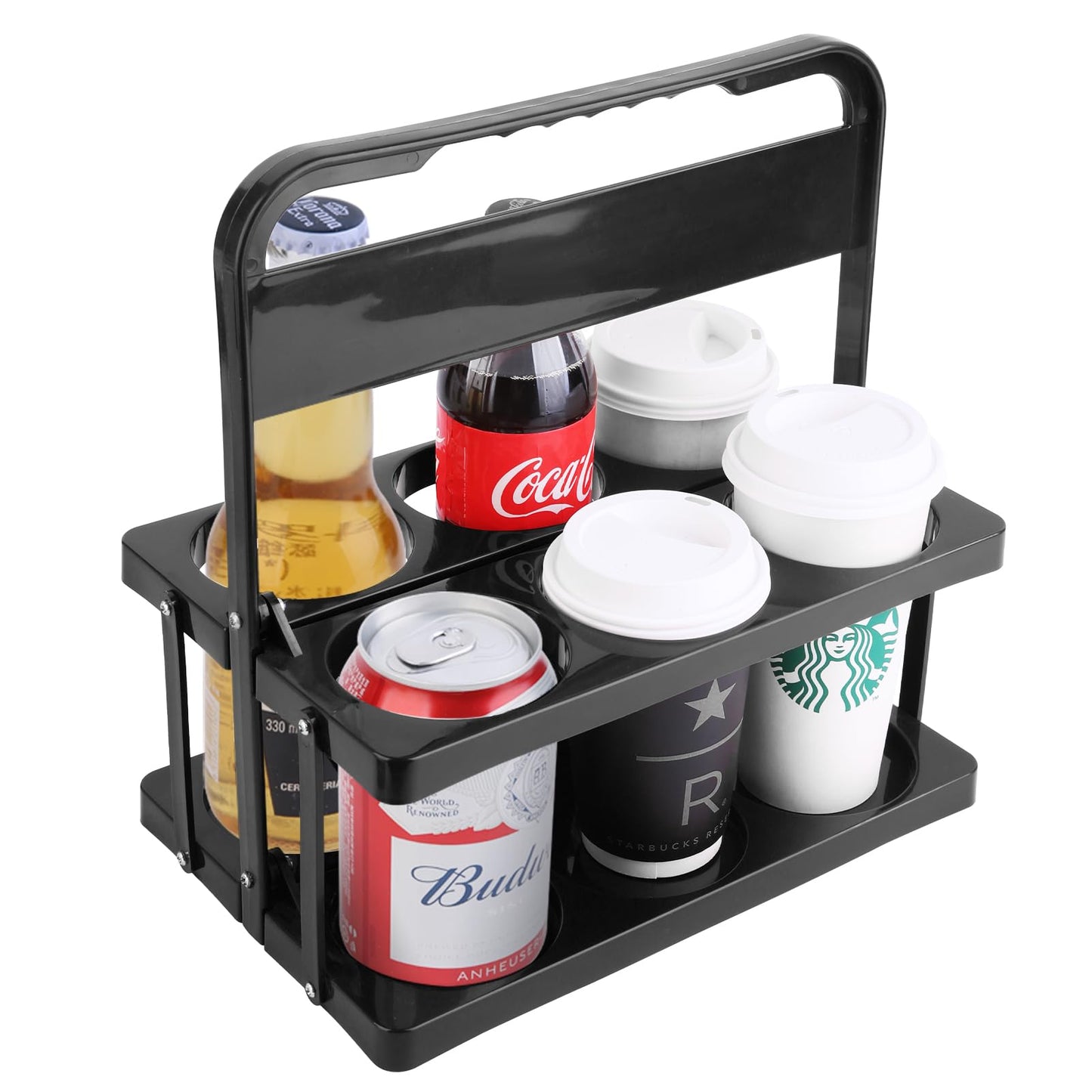 musbus Portable Drink Carrier Suitable for Food Delivery Drivers Accessories, Reusable Cup Holder Carrier with Handle,Perfect for Plastic Drink Holder take Out Cup Carriers for delivery