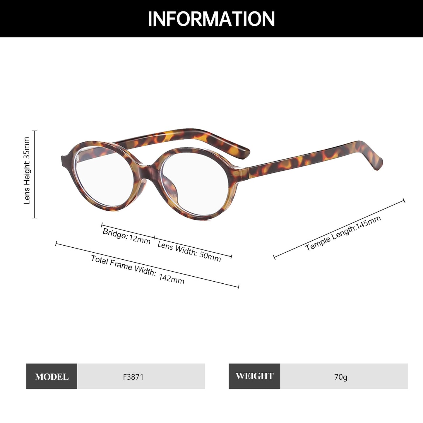 Yameize Small Oval Blue Light Blocking - Glasses Women Men Retro Clear Anti Blue Light Eyeglasses For Computer Gaming (Leopard C
