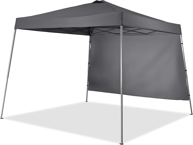 GDY 8X10 FT Pop Up Canopy Outdoor Instant Tent Slant Legs with a Sidewall,Equipment Vents, Portable Gazebo Shelter for Pat...
