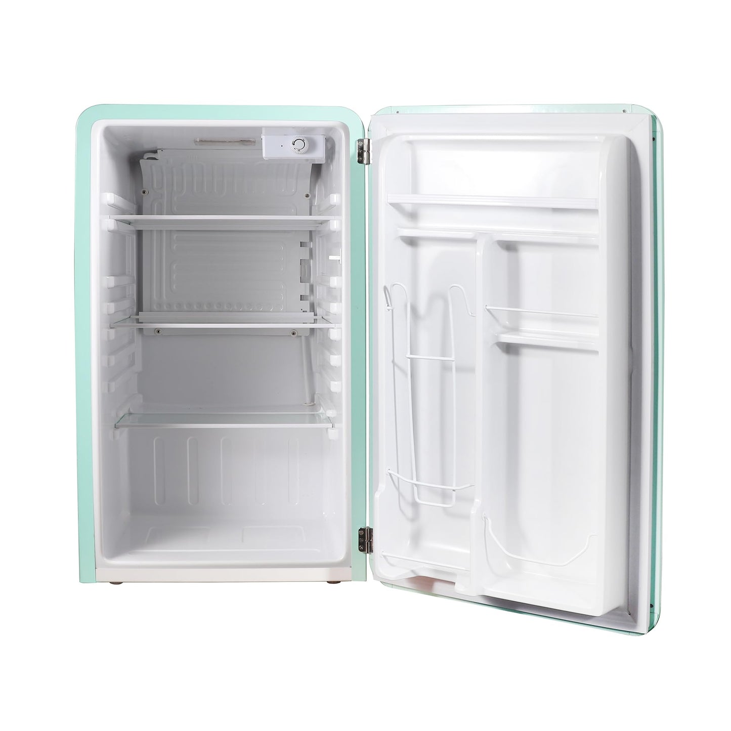 Magic Chef 17.5 in. 3.2 cu.ft. Retro Mini Refrigerator in Mint Green, without Freezer