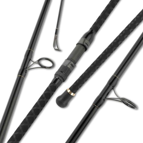 LITTMA Carbon Fiber Surf Spinning Rod with Fuji Guides - Lightweight & Strong 2-Piece Pack - Available in 8'/9'/10'/11'/12' for Long Distance Saltwater Fishing