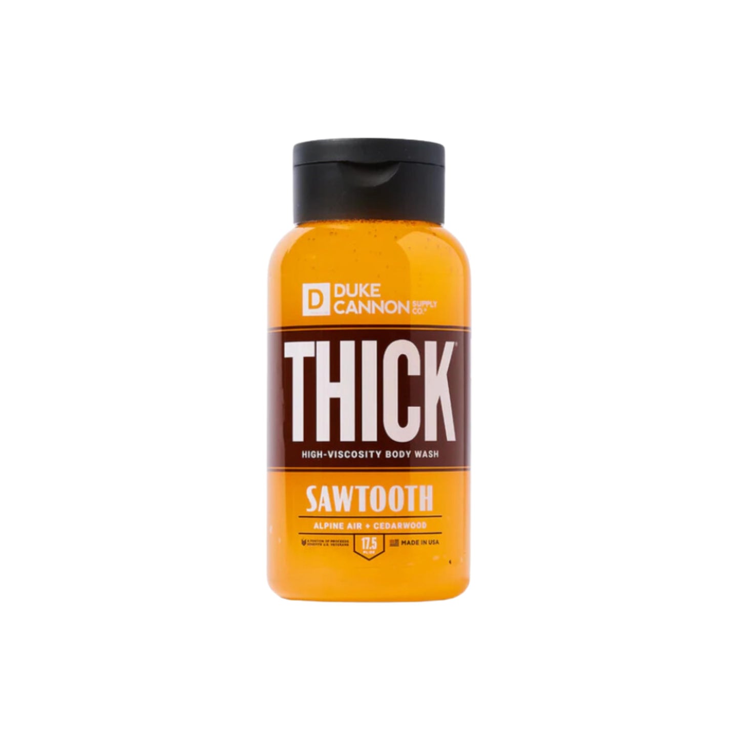 Duke Cannon Thick High Viscosity Body Wash - Sawtooth, Alpine Air and Cedarwood Scent, 17.5 oz (Pack of 3)