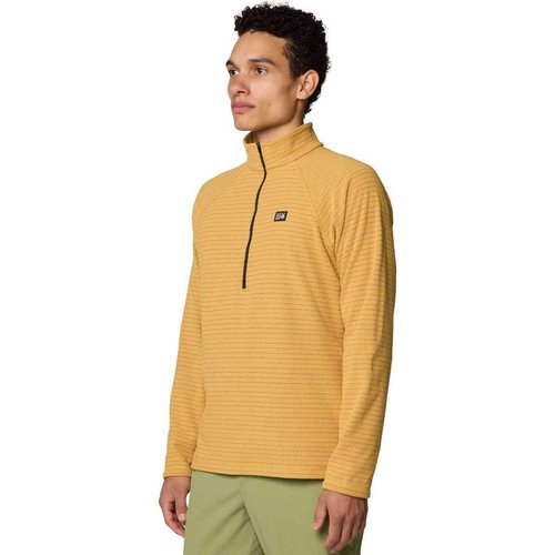 Mountain Hardwear Men's Summit Grid Half Zip, Sundown Gold, Medium