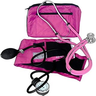 Dixie EMS Blood Pressure and Sprague Stethoscope Kit - Pink