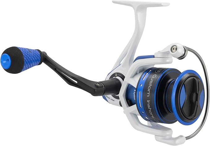 Lew's Custom Inshore Speed Spin Spinning Fishing Reel, 6.2:1 Gear Ratio, Right or Left-Hand Retrieve, Aluminum Frame, 7 Be...