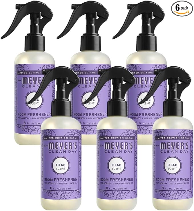 Mrs. Meyer's Clean Day Room Freshener, Lilac (8 Fl Oz (Pack of 6))