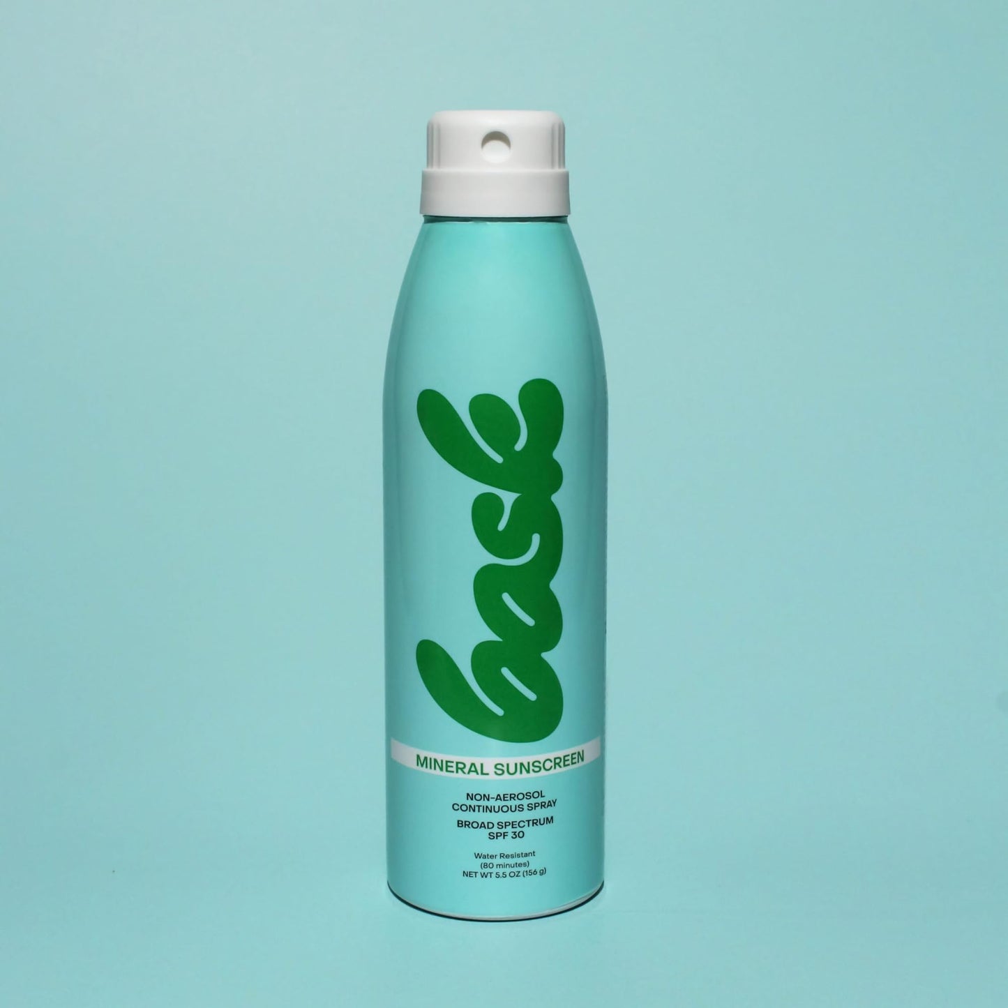 Bask Suncare SPF 30 Mineral Sunscreen Spray - Fragrance Free, Non-Aerosol, Broad Spectrum UVA/UVB Protection, Dermatologist Reco