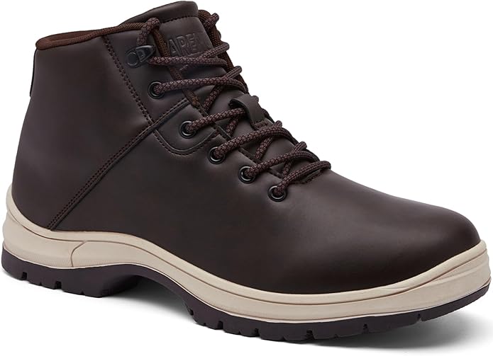 CARENURSE Mens Lightweight Hiking Boots Water Resistant Mid Ankle Work Casual Hiker Trekking Outdoor Boots Anti Slip Hikin...