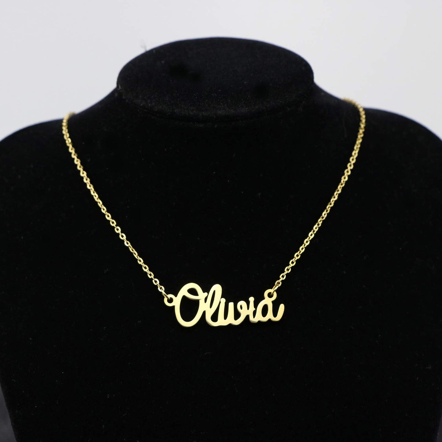 Awegift Personalized Name Necklace for Women Best Friend Birthday Jewelry Gifts for Her Olivia