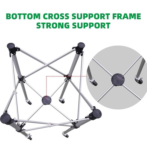 OLE ANDIGO Tennis Ball Hopper Ball Cart, Can Hold 165 Balls Tennis Basket, Foldable and Disassembled Comes Pickleball Hopper with Storage Bag,Suitable for Tennis/Pickleball/Baseball/Softball