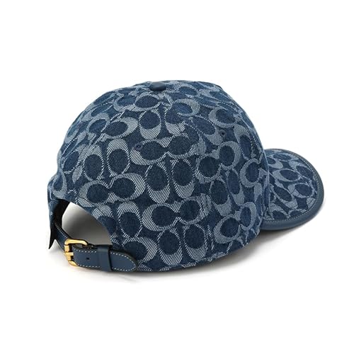 Coach Women's Signature C Denim Baseball HAT, XS/S