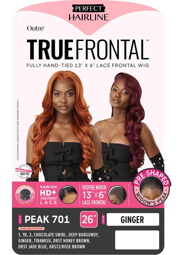Outre Lace Front Wig - Perfect Hair Line 13X6 - True Frontal - Peak 701 (DRST HONEY BROWN)