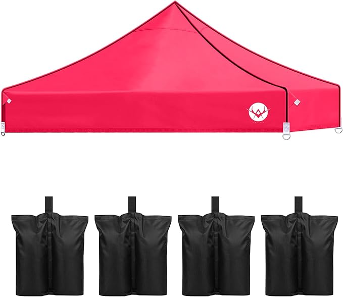 EVNE Pop Up Canopy Replacement Canopy Tent Top Cover, Tent Top Cover for Most of The Standard,PU-Coated 500D Polyester,Wat...