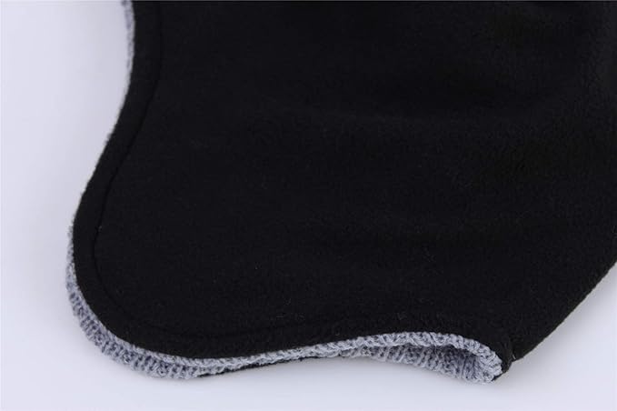 Connectyle Men's Knit Winter Hat with Ear Flaps Fleece Lined Beanie Warm Knitted Skull Cap Beanies Watch Hat