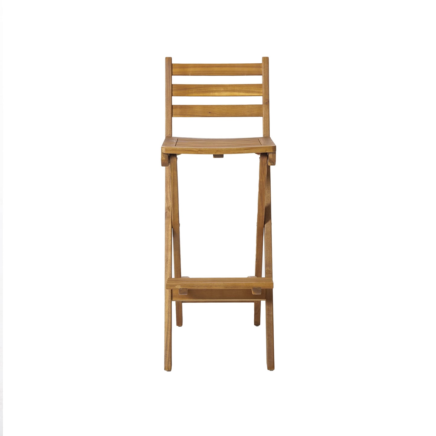 Christopher Knight Home Tundra Outdoor Foldable Wood Barstool Set, 2-Pcs Set, Natural