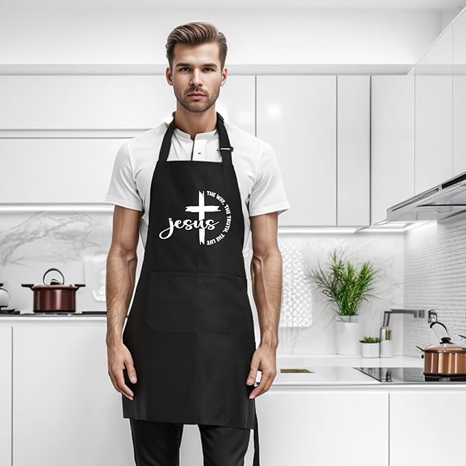 Funny Aprons for Men, Adjustable Mens apron for Grilling BBQ Cooking Grill Kitchen Chef, Birthday Gifts for Men Him