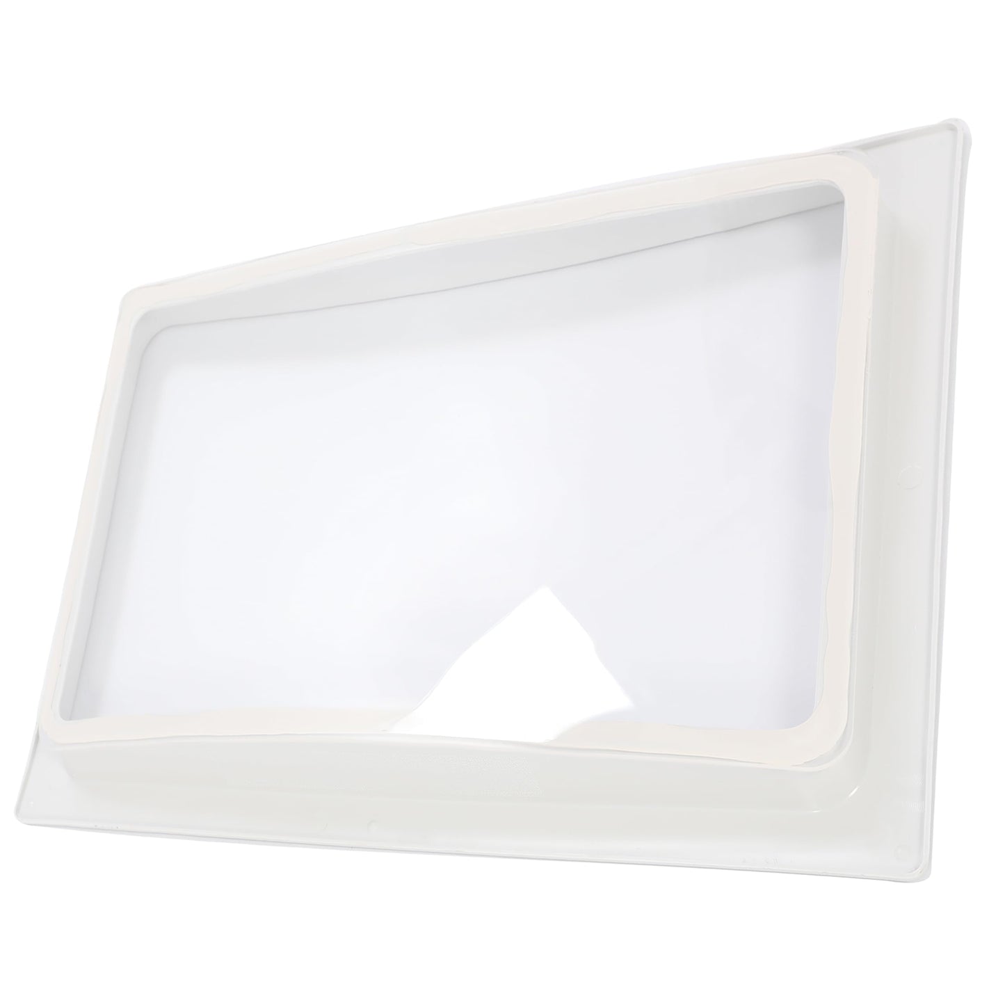 HECASA RV Skylight Inner Dome for 14" x 22" Opening Bathroom Skylight Replacement Cover w/Clear Window White Plastic