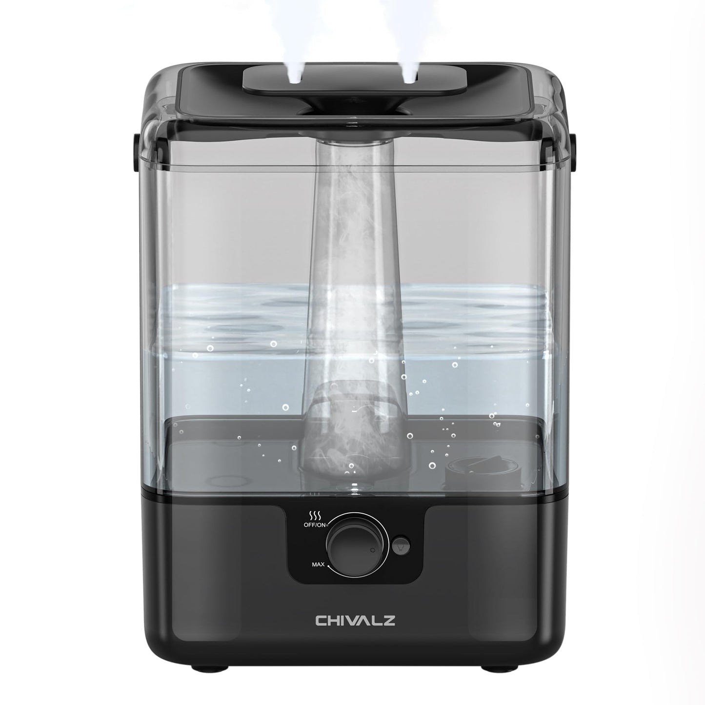 Chivalz Humidifiers For Bedroom, 6L Cool Mist Humidifiers For Baby Nursery, 26Db Quiet, 50H Runtime, Top Fill Humidifier For Lar