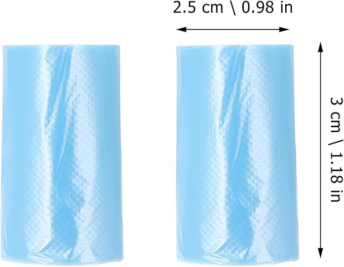 180pcs Portable PE Trash Bags for Office Desktop Garbage Can Small Disposable Rubbish Bags with Capacity Compact and Thickened for Travel and Home Use