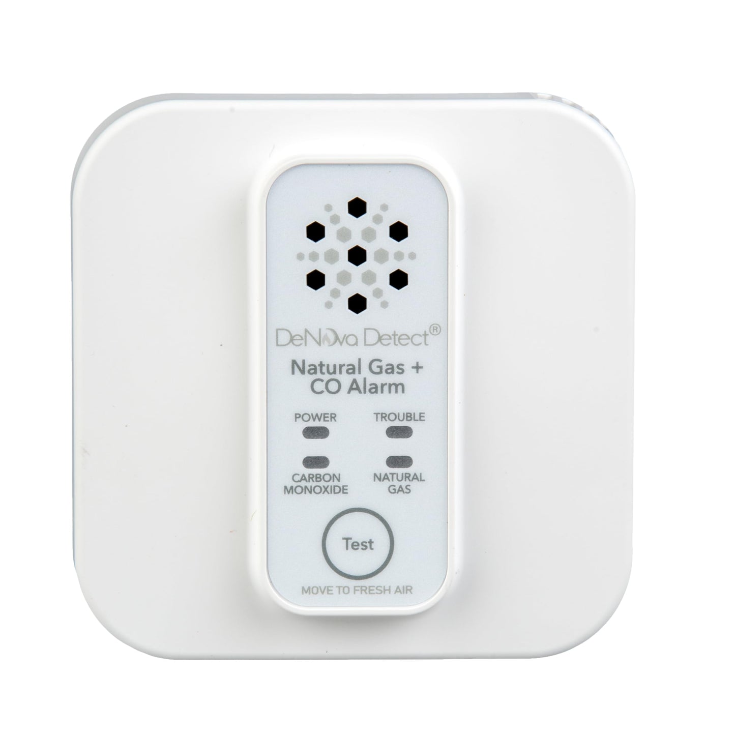 DeNova Detect 10-Year Battery-Operated Natural Gas and Carbon Monoxide Gas Alarm with Voice Alerts in English and Spanish