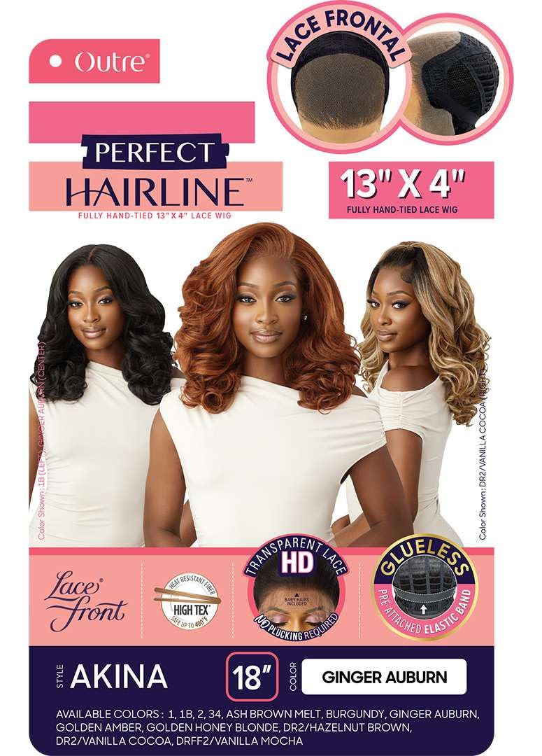 Outre Lace Front Wig - Perfect Hair Line 13X4 - Akina (GOLDEN HONEY BLONDE)