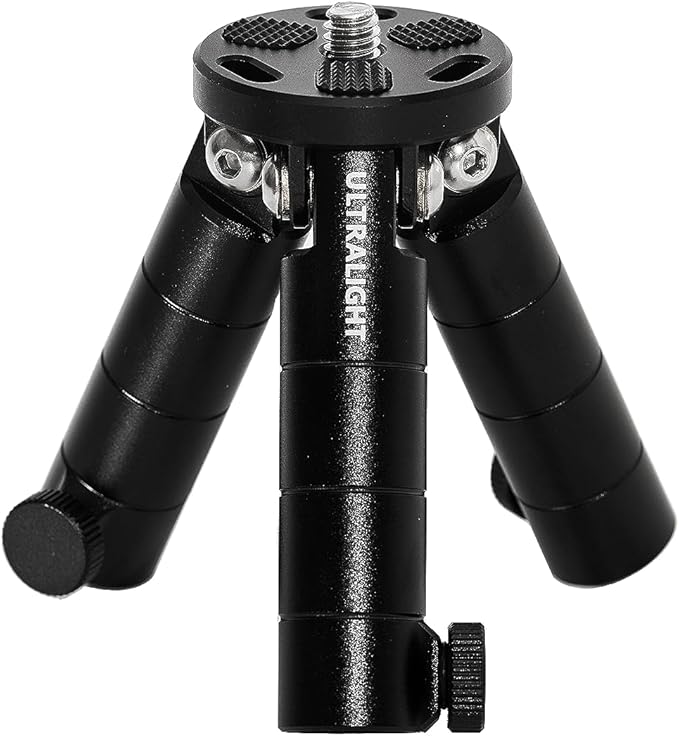 Ultralight 2.3oz/67g Trekking Pole Tripod Adapter Only - The Stool ULTripod Aluminum - Turn Trekking Poles or Branches int...