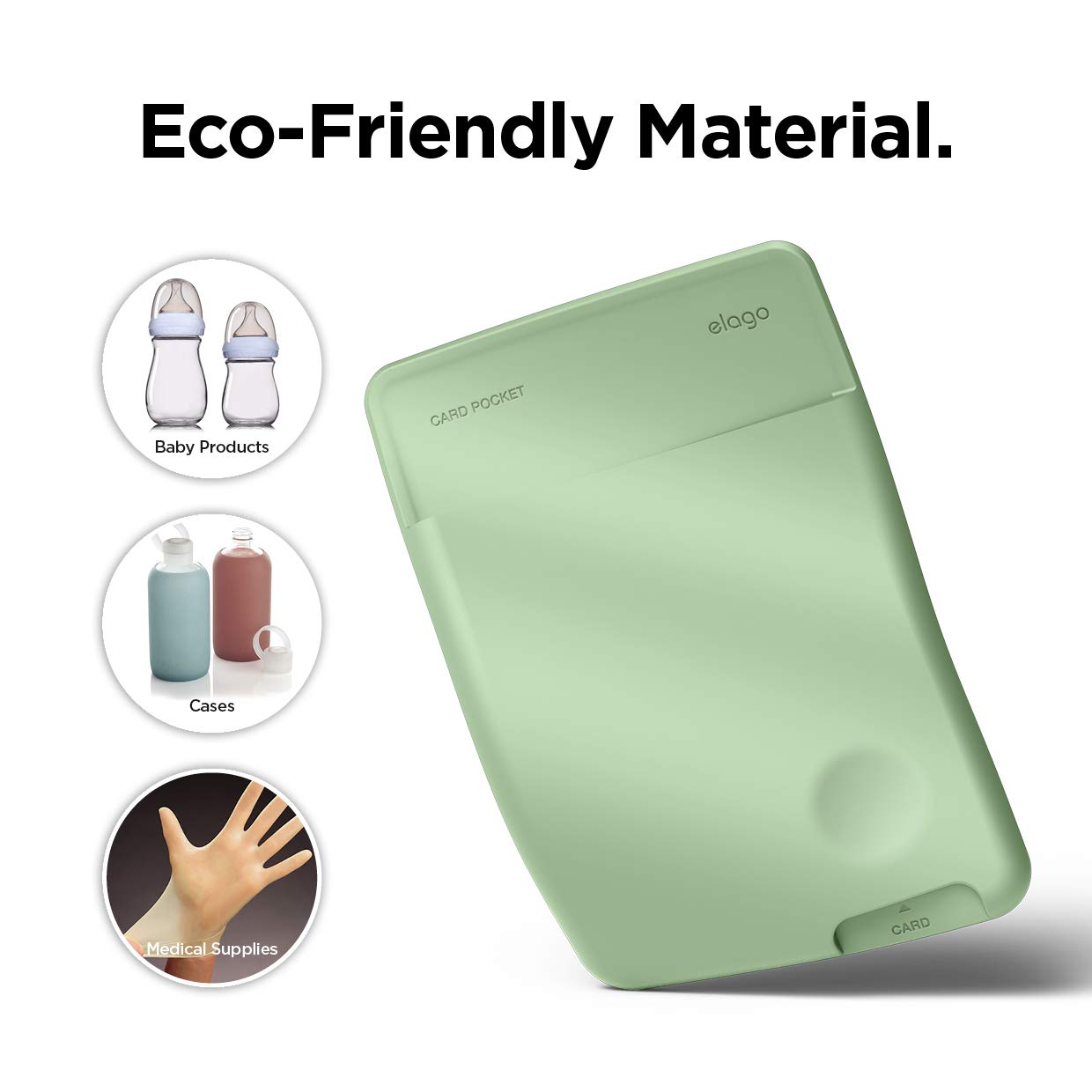 Elago Phone Card Holder - Secure Wallet, Ultra Slim For Back Of Phone, 3M Adhesive Id Iphone, Galaxy And Most Smartphones [Paste