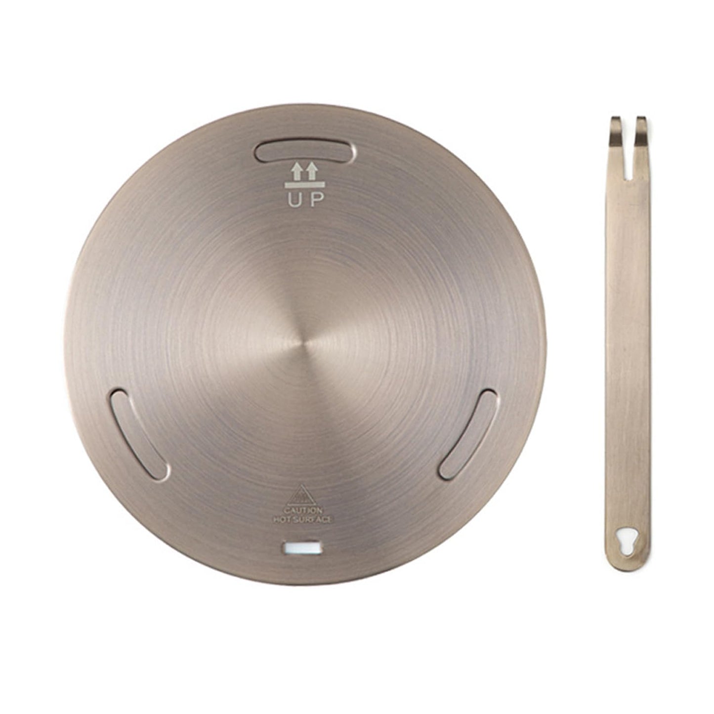 7.9Inch Heat Diffuser Plates for Gas Electric Stoves, Flygragon Stainless Steel Cooking Induction Adapter Plate for Glass Cooktop, Detachable Handle Induction Cooktop Converter Plate