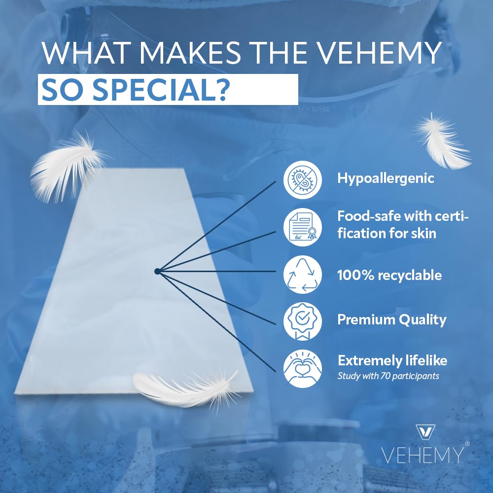 Vehemy Dental Dams 6-Pack, Latex-Free Oral Dams, Hypoallergenic Oral Barrier, Free of Flavors and Toxic Materials, Lightweight for Optimal Sensation, Designed for Your Safety (6)