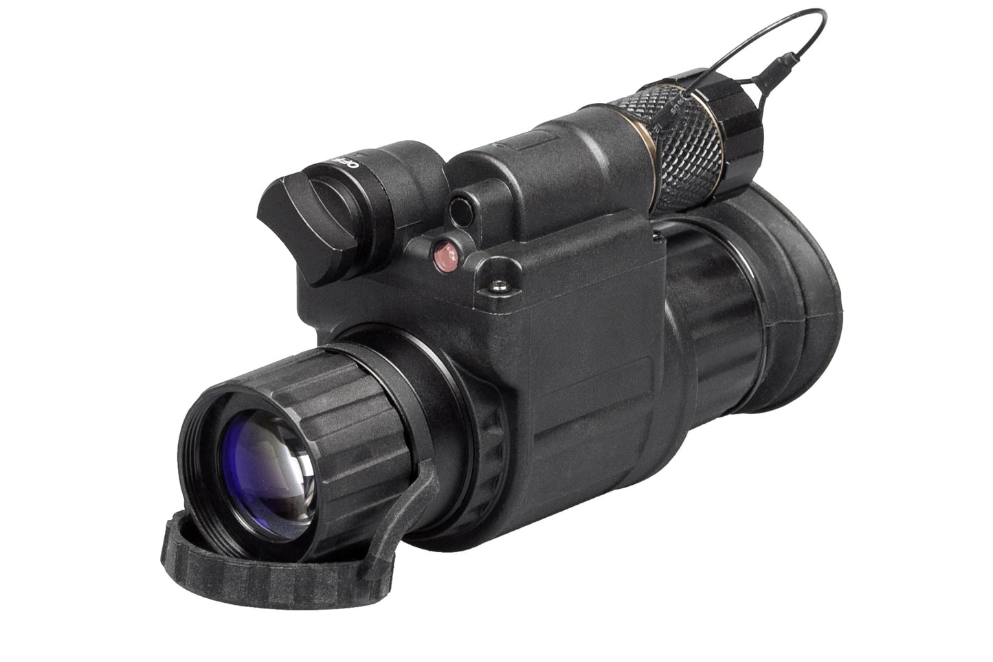 AGM Global Vision Wolf-14 NW1 – Night Vision Monocular Gen 2+ P45-White Phosphor Level 1, Black