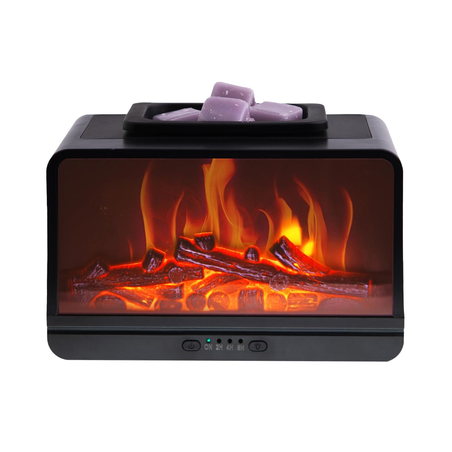 AGATECHO Fireplace Wax Melt Warmer Dynamic Flame Wax Burner with Timer Wax Melter by PTC Heating Safe Auto-Off Simulated Flames Fragrance Warmer for Scented Wax for Home Office Decor