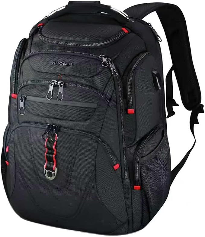 KROSER TSA Friendly Travel Laptop Backpack 17.3 inch XL Computer Backpack Water-Repellent College Daypack Business Backpac...