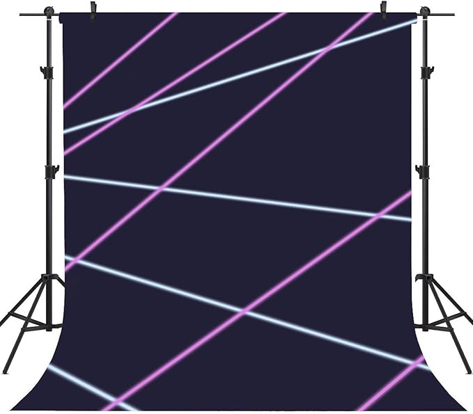 Sensfun Laser Line Photography Backdrop Neon Laser Tag Birthday Party Night Game On Indoor Photobooth Background Glow Phot...