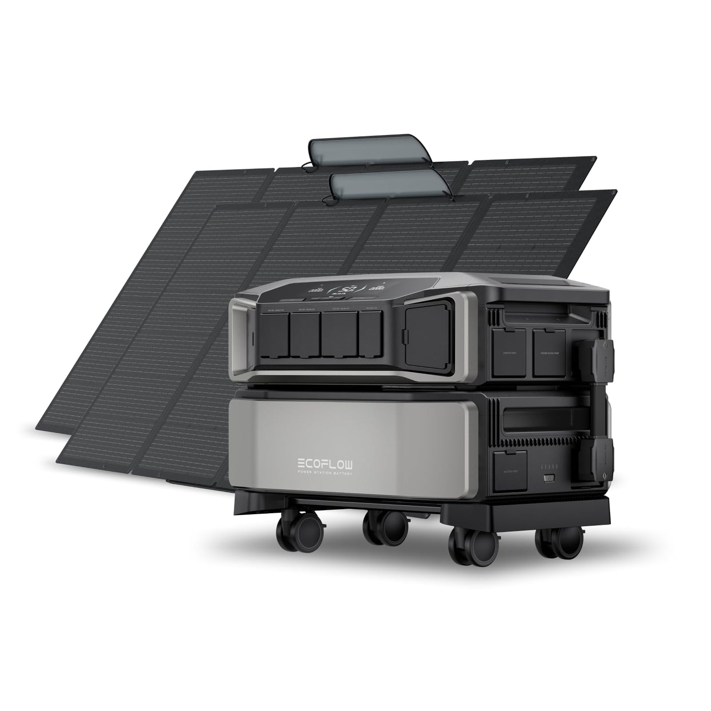 Ef Ecoflow Power Station 6144Wh Delta Pro Ultra With 2X400W Portable Panel, 120/240V 7200W Ac Output, Portable Generator For Hom