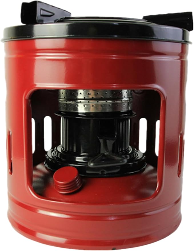Yeory Kerosene Stove, 8.3x8.7 Iron Small Kerosene Heater with 8 Cotton Wick, Windproof Portable Indoor Burner Stove Campin...