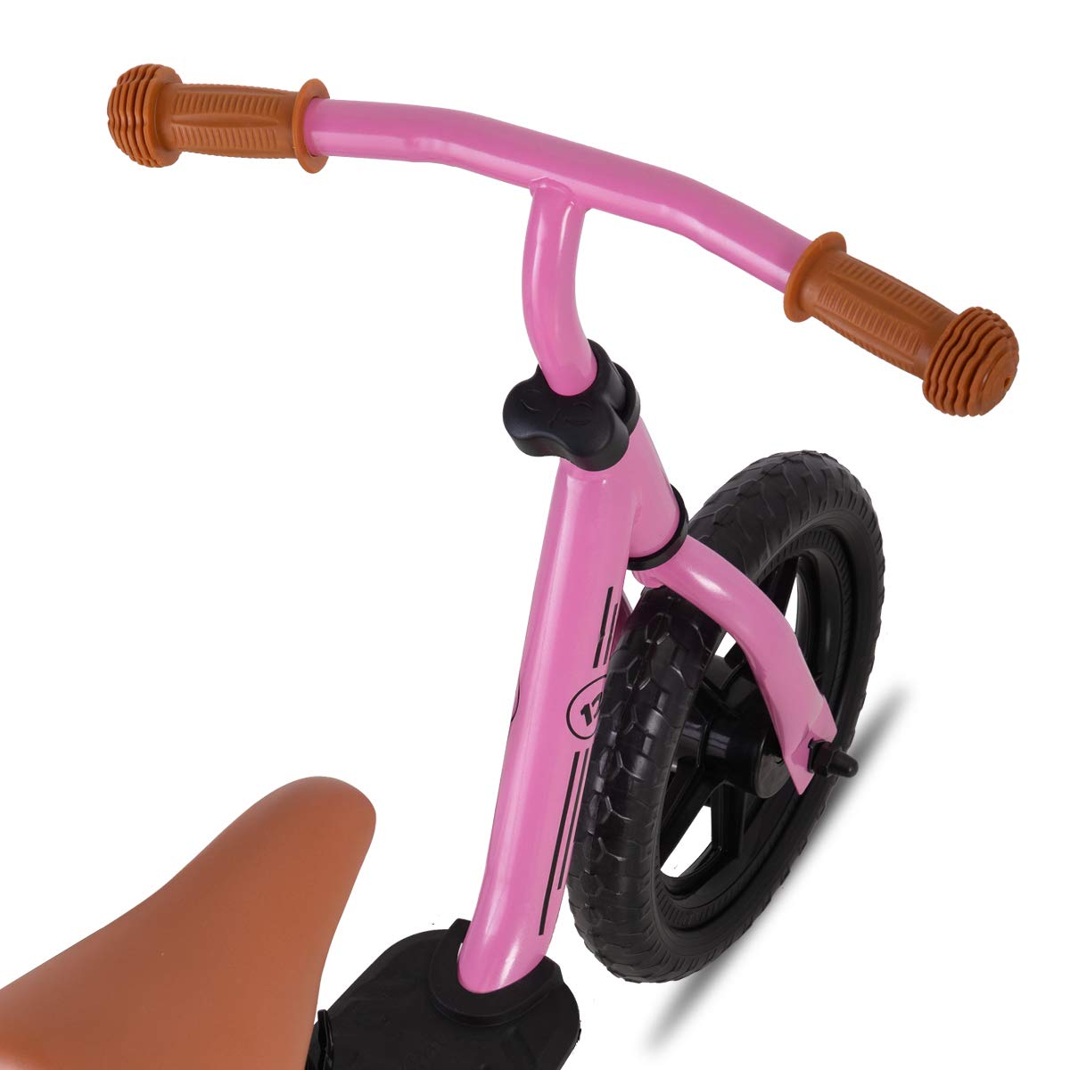 JOYSTAR 10 Inch Toddler Balance Bike 2 Year Old Push Bicycle with Footrest 10" Glider Bikes No Pedal Bicycle Training Bikes Baby Birthday Gifts for 2-4 Girls Pink