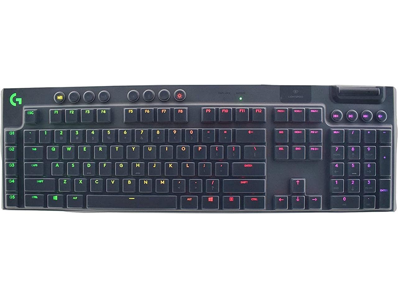 Keyboard Cover Skin for Logitech G815 RGB Mechanical Gaming Wired Keyboard  Logitech G915 Wireless Mechanical Gaming Keboard Logitech G815 G915 Gaming Keyboard Protector-Clear-New