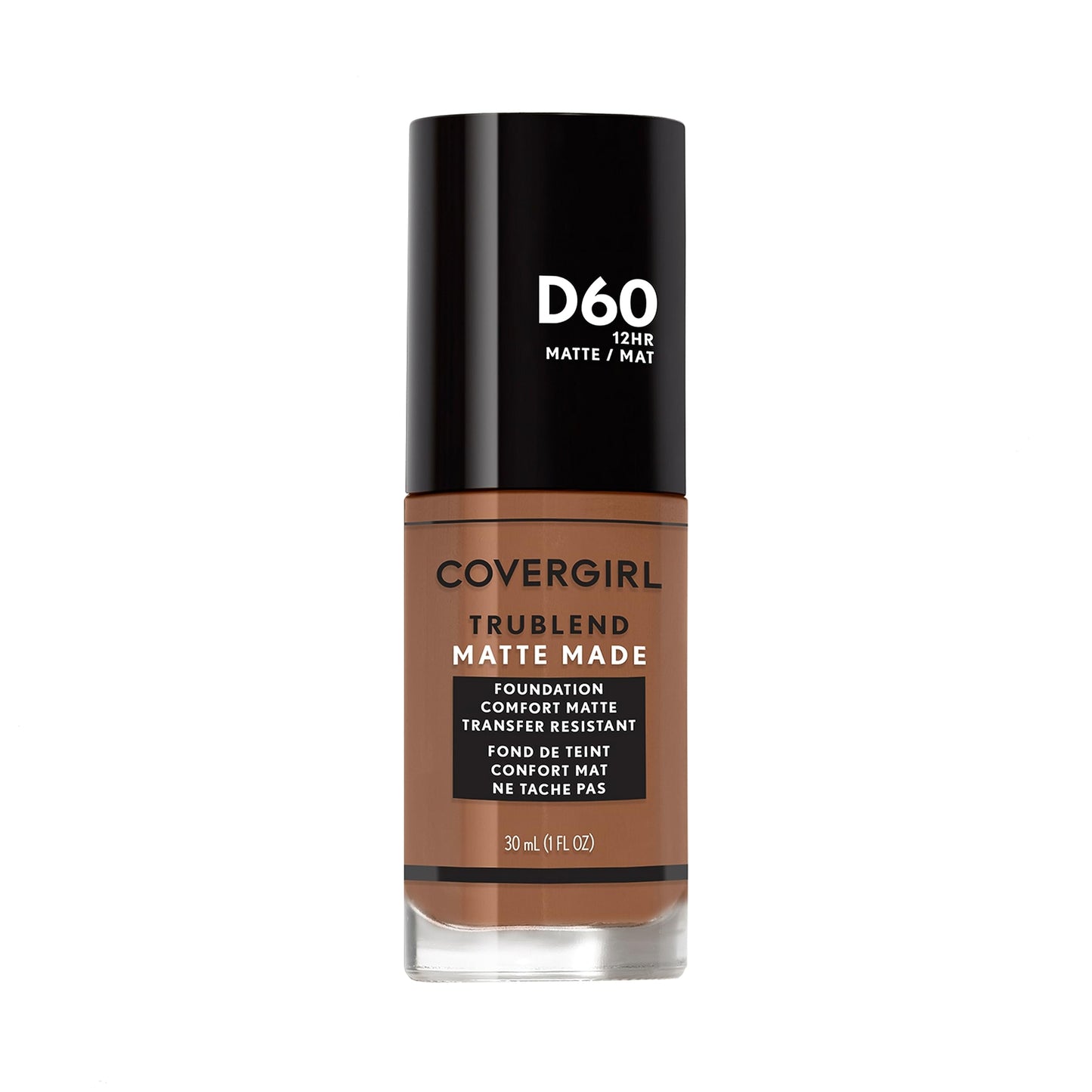 COVERGIRL TruBlend Matte Made Liquid Foundation, Toasted Almond, 1 Fl Oz (Pack of 1)