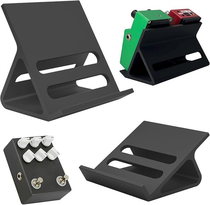 Extended Mini Guitar Pedal Board | Tilting Desktop Effects Pedal Board with Non-Slip Feet | 30° and 60° Tilt Angle Design...