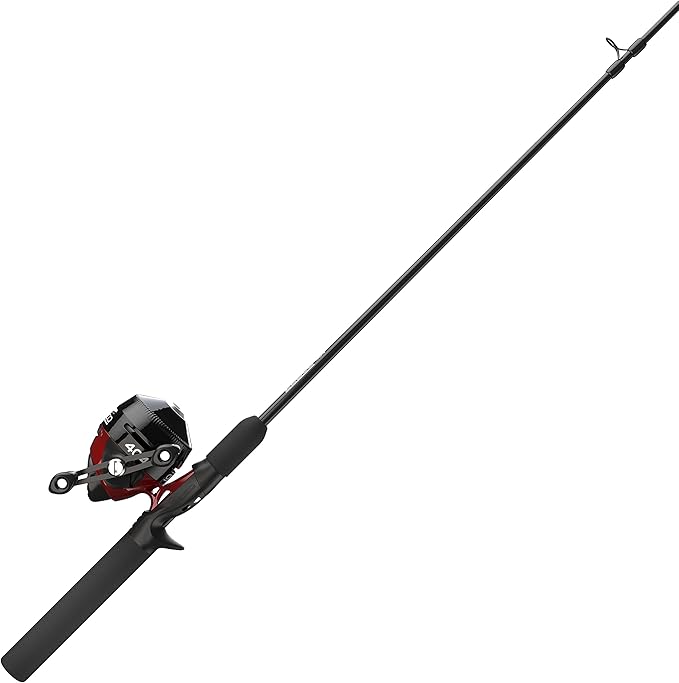 Zebco 404 Spincast Reel and Fishing Rod Combo, 6-Foot 2-Piece Fishing Pole, Size 40 Reel, Right-Hand Retrieve, Pre-Spooled...