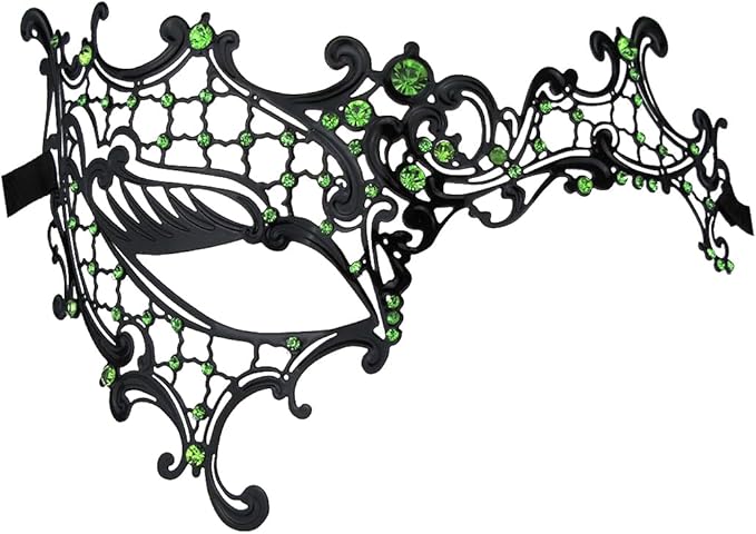 Coddsmz Laser Cut Metal Women's Masquerade Mask Venetian Party Mardi Gras Halloween Mask