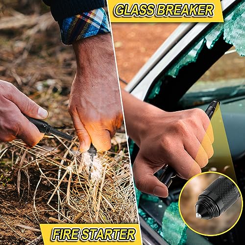 Stocking Stuffers for Men Adults, 9 in 1 Tactical Pen, Mens Christmas Gifts for Men Dad Him Husband Boyfriend, White Eleph...