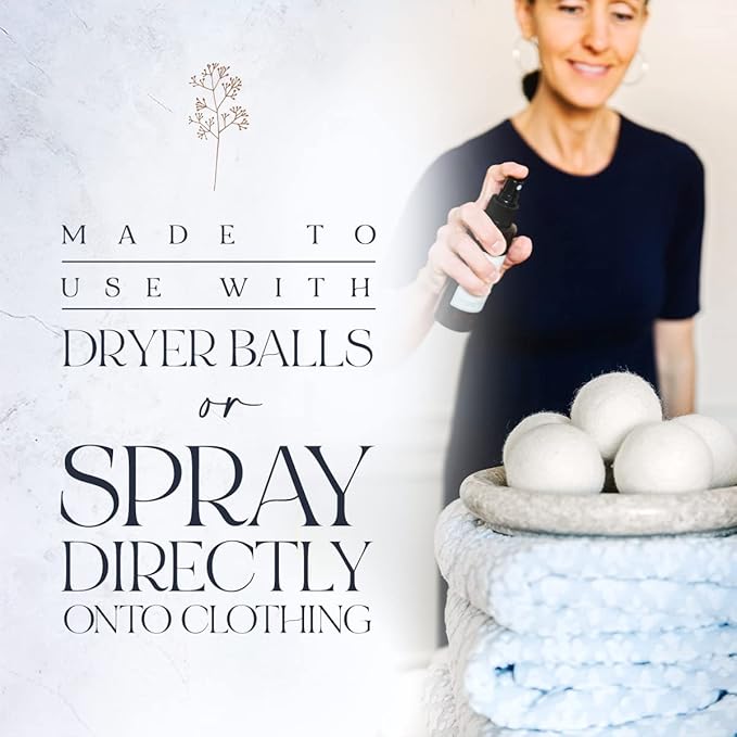 Anti-Static Laundry Scenting Spray with Essential Oils (Lavender, Lemon, Orange) (Lemon)