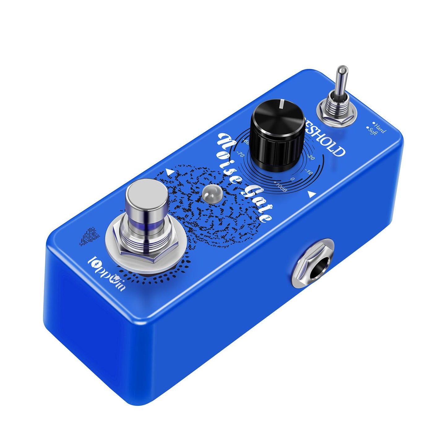 Ioppwin Guitar Noise Gate Pedals, Dual Mode Noise Reduction Guitar Effects Pedal - Hard/Soft Settings, Metal Shell, True Bypass,