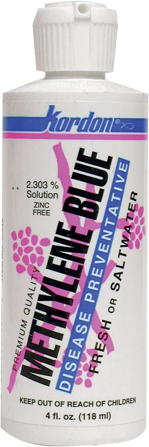 Kordon Methylene Blue Disease Preventative – Safe for Freshwater & Saltwater Aquariums, Prevents Fungal Infections & Treat...