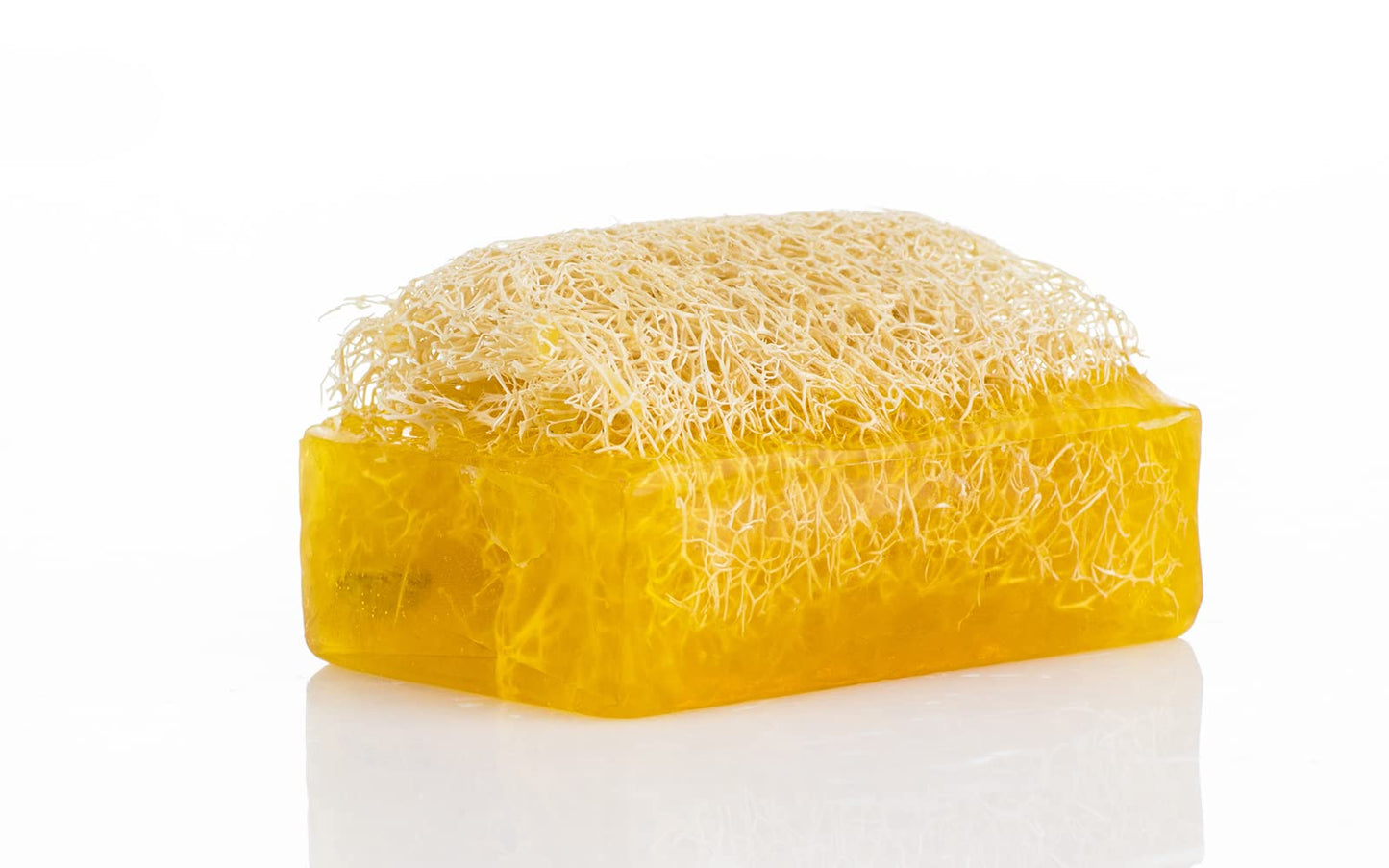 SABUN CO. Lemon Soap - Lemon Oil Loofah Soap - Natural, Handmade, Moisturizing, Exfoliating Luffa Soap | Face & Body Scrub Bar |