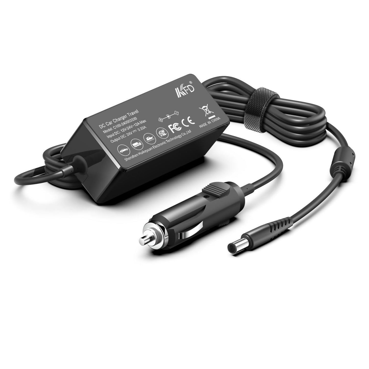 KFD Car Charger 12V-24V DC Adapter for 3B Luna Model G3 BPAP 25A LG3700 LG3700W A20 LG3600 LG3500 E3922318301 REF 10230444 REF10230444 Luna G3 CPAP/BiPAP Machine Power Supply Cord Auto Adapter