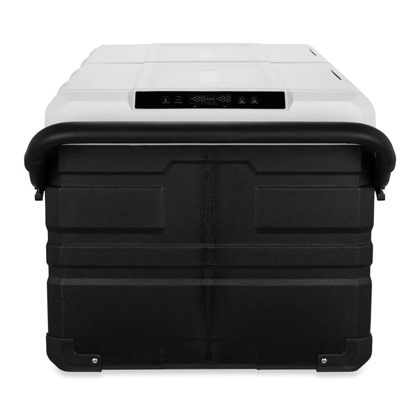 Camco CAM-950 AC 110 V DC 12 V 95 Liter Portable Compact Refrigerator w/Dual Zone Cooling/Freezing and Vehicle Outlet Cables for Camping & Road Trips
