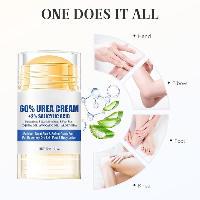 Hydrating and Anti-Cracking Foot Cream, 2025 Moisturising and Relieves Cracking and Dryness Foot Cream, Hand and Foot Repair Cream for Women & Men Callused, Feet, Knee, Elbow, Hand (Blue-1PC, #01)