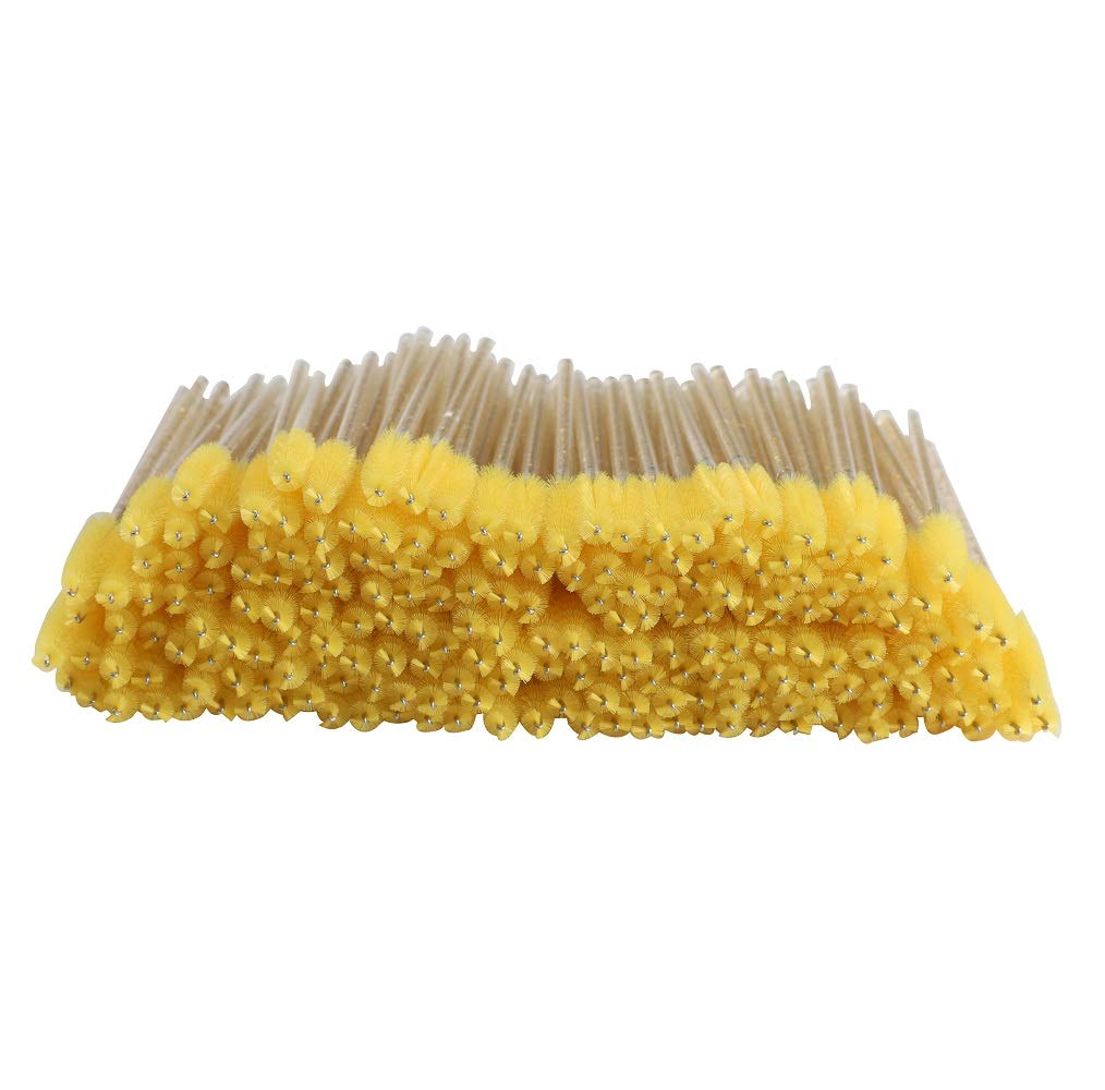 LASSKY 200Pcs Disposable Eyelash Mascara Brushes, Eye lash Brush, Mascara Wands, Spoolies for Eyelash Extensions, Lash Wand, Eye